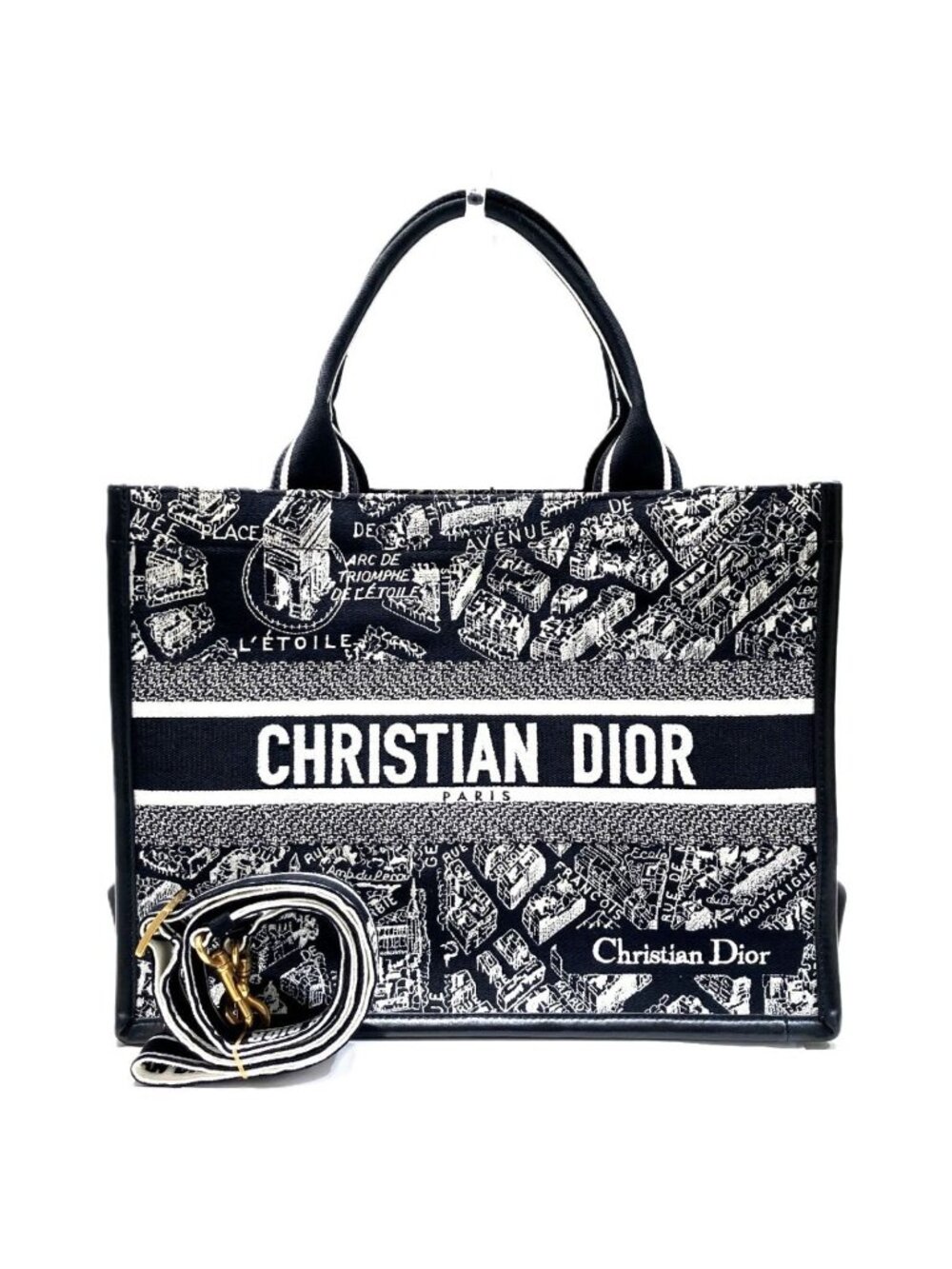 Dior Book Tote Bag Medium Cotton Canvas